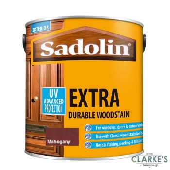 Sadolin Extra Durable Woodstain Mahogany 2.5 Litre