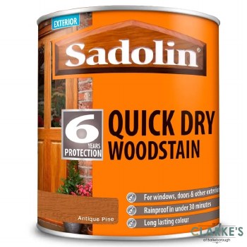 Sadolin Quick Dry Woodstain Antique Pine 1 Litre