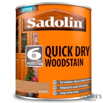 Sadolin Quick Dry Woodstain Natural 2.5 Litre