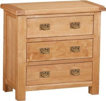 Salisbury Oak 3 Drawer Chest