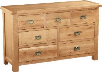 Salisbury Oak 3 Over 4 Drawer Chest