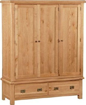 Salisbury Oak Triple Wardrobe