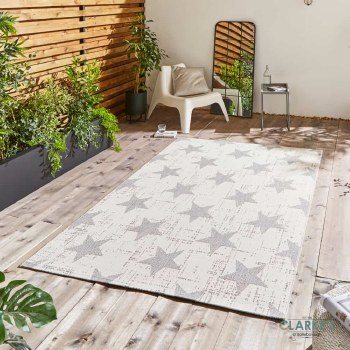 Santa Monica 48648 Outdoor Rug Cream/Grey 160 x 230cm