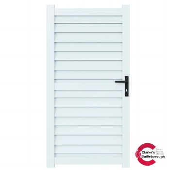 Satus Fence Garden Gate Fully Assembled Goosewing Grey 1100x1756mm