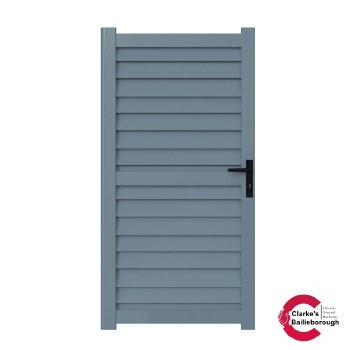 Satus Fence Garden Gate Fully Assembled Merlin Grey 1100x1756mm