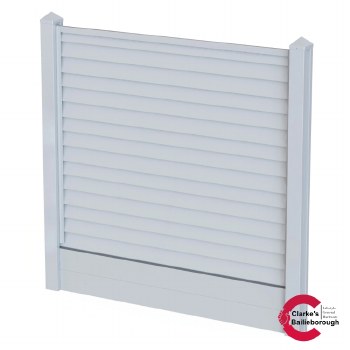 Satus Fence Standard Bullet Nose Panel Pack Goosewing Grey