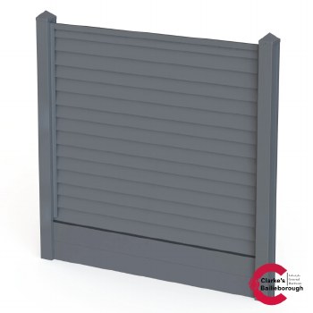 Satus Fence Standard Bullet Nose Panel Pack Merlin Grey