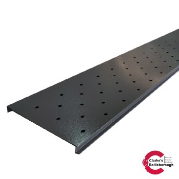 Satus Fence Round Hole Trellis Panel Anthracite Grey 1780x300mm