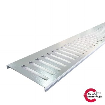 Satus Fence Vertical Line Trellis Panel Goosewing Grey 1780x300mm