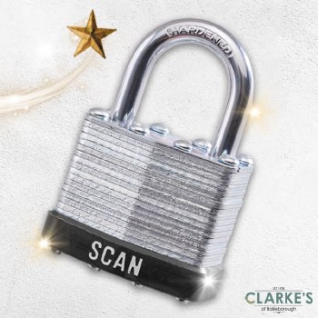 Scan 40mm Laminated Padlocks Twin Pack