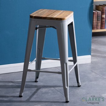 Seattle contemporary bar stool grey