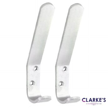Aluminium Coat & Hat Hooks 125mm