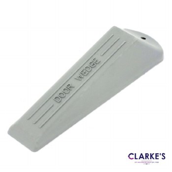 Rubber Door Wedge Grey 140mm