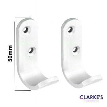 Aluminium Coat Hooks 50mm