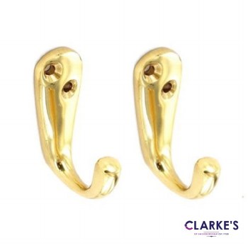 Brass Robe Hooks 50mm
