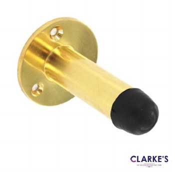 Securit Brass Projecting Door Stop 63mm