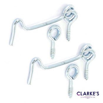 Zinc Plated Gate Hooks 75mm