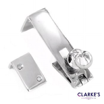 Chrome Counterflap Door Catch 83mm