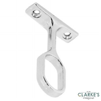 Securit Chrome Oval Centre Bracket 30mm