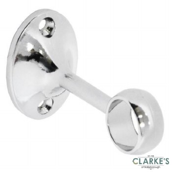 Securit Chrome Towel Rail Centre Bracket 19mm