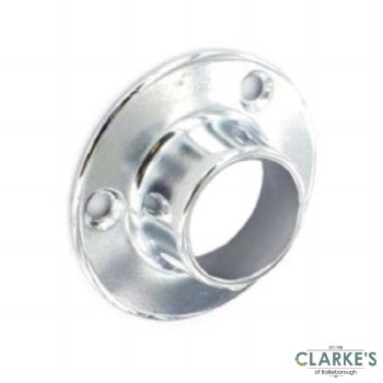 Securit Chrome End Socket 25mm Pack of 2