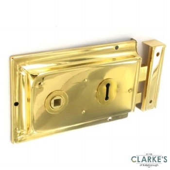 Securit Double Handed Brass Rim Lock 150mm