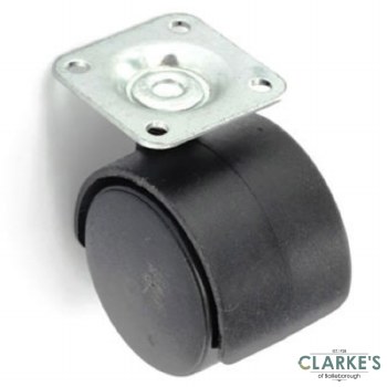 Securit Twin Castor Wheels with Plate | Pack of 4