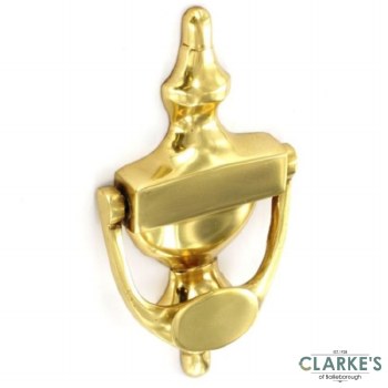 Securit Victorian Urn Door Knocker Brass 125mm