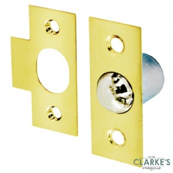 Securit Bales Door Catch Brass Plated 19mm