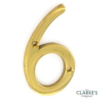 Securit Door Numeral No. 6