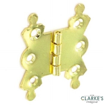 Securit Brass Plated Fancy Higes Pair 40mm