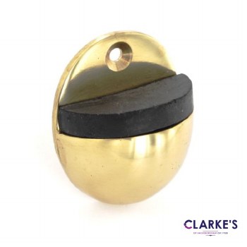 Oval Brass Door Stop 50mm