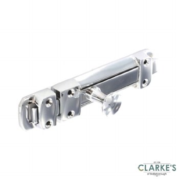 Securit Chrome Heavy Door Bolt 100mm