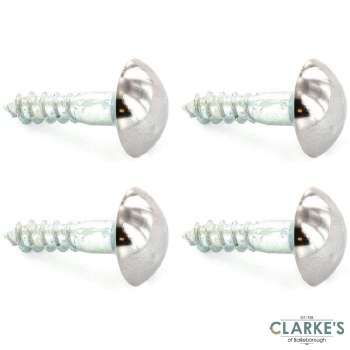 Securit Mirror Mounting Screws 25mm Pack of 4