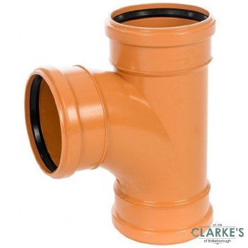 Sewer Branch 90 Degree Triple Socket 110mm