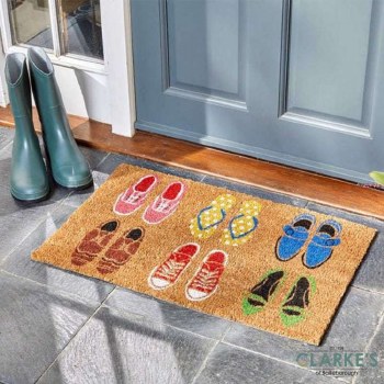 Shoe-Aholic Coir Door Mat