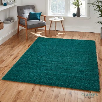 Sierra 9000 Shaggy  Jewel Green Rug 120x x 170cm