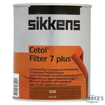 Sikkens Cetol Filter 7 Plus 009 Dark Oak 2.5 Litre