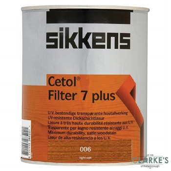 Sikkens Cetol Filter 7 Plus 006 Light Oak 1 Litre