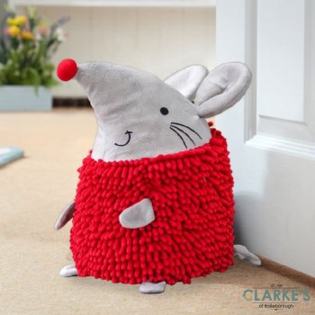 Door Mouse Doorstop Christmas Decoration