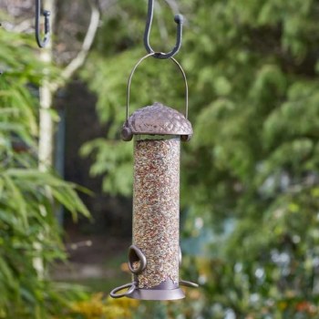 Acorn Seed Feeder Bronze 26cm