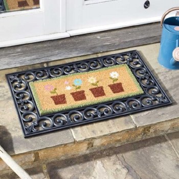 Lots of Pots - Coir Door Mat 23x53cm