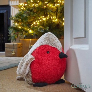 Robin Redbreast Doorstop Christmas Decoration