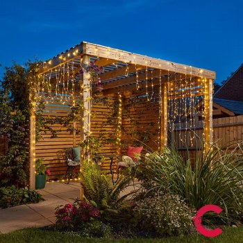 Smart String Light 200 LED Cool/Warm White Solar Powered 20m