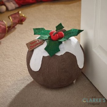 Xmas Pud Doorstop Christmas Decoration