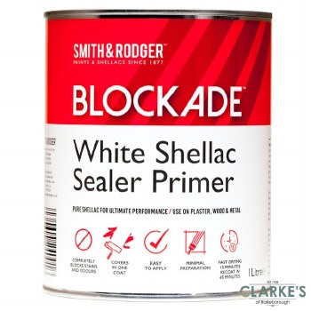 Blockade White Shellac Sealer Primer 1 Litre