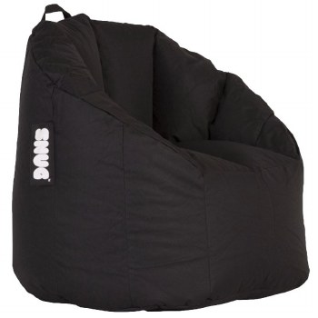 Snug black bean bag