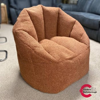 Snug Bean Bag Boucle Brown