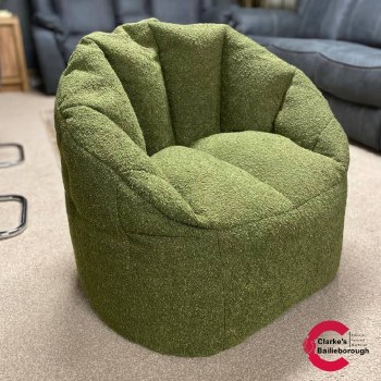 Snug Bean Bag Boucle Green