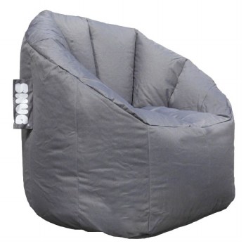 Snug grey bean bag